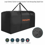 1 x RAW Customer Returns MAGIIN cushion bag storage bag, 173x76x51cm water-repellent Oxford protective cover for cushions with carrying handle for cushions, garden cushions, resistant to dirt - RRP €21.62