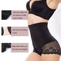 1 x Brand New CheChury Women s Shaper High Waist Slimming Figure Shaping Pants Bodice Shapewear Belly Effect Shaping Lace Prevent Thigh Friction - RRP €24.0