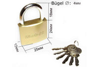 3 x RAW Customer Returns Padlock assorted set - RRP €14.82