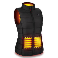 1 x RAW Customer Returns Heated Vest for Men Women, AGUG Heated Jacket Heated Vest Electric with 3 Levels Temperature Heated Clothing Winter Jacket for Outdoor Riding Skiing Camping No Battery Women XL - RRP €54.74