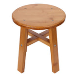 1 x RAW Customer Returns Wooden Small Low Stool, Children s Bench Square Stool Round Step Stool Smooth Texture with Rounded Corners for Home Living Room 4  - RRP €26.65