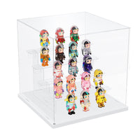 1 x RAW Customer Returns Nynelly 5 Tier Clear Acrylic Display Case, Funko Pop Presentation Box, Display Case Dust Cover for Action Figures, Collectible Toys, White, 12 L x W x H  - RRP €45.99