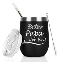 1 x RAW Customer Returns Livole Dad Gift Father s Day, Best Dad in the World, Christmas Gifts for Dad, Father, Fathers, Husband, Dad Mug Birthday Gift, Stainless Steel Wine Tumbler, 12oz 350ml Double Walled Wine Glass - RRP €15.12