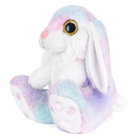 1 x RAW Customer Returns My OLi Cuddly Toy Rabbit 20 cm Plush Rabbit Stuffed Toy Cuddly Toys Floppy Ears Sitting Cuddly Bunny Plush Toys for Girls Children Boys Rainbow - RRP €16.24