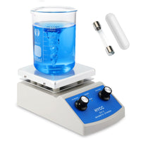 2 x RAW Customer Returns HYCC SH-2 magnetic stirrer analog 120x120mm 380 C, for simultaneous mixing, stirring and heating - RRP €138.82