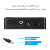 1 x RAW Customer Returns SALCAR USB 3.0 external hard drive enclosure for 3.5 inch SATA SSD and HDD hard drives, compatible with 12V 2A power supply - RRP €24.99