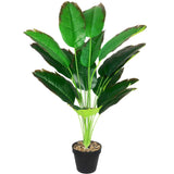 1 x RAW Customer Returns AIVORIUY artificial plant banana tree in pot 80cm plastic artificial plants fake tree green tropical artificial tree decoration for bathroom living room bedroom balcony office decoration red green  - RRP €29.61