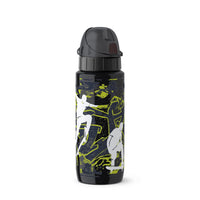 1 x RAW Customer Returns Emsa 518363 drinking bottle Drink2Go Light Steel 0.6L Stainless steel Auto-close closure 100 leak-proof dishwasher safe Robust light as a feather skateboard - RRP €19.67