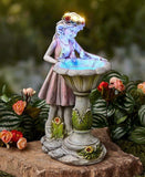 1 x RAW Customer Returns HIAME Garden Decoration Figures for Outdoors Large Solar Light, Flower Fairy Garden Decoration Flower Fairy Solar Light Resin Girl Outdoor Villa Decoration A  - RRP €39.82