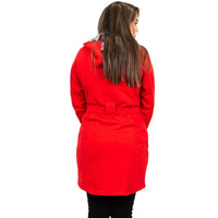 5 x Brand New NOROZE Women s Long Sleeve Belted Button Fleece Coat Jacket,Red,42 Tag 14  - RRP €139.95