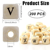 1 x RAW Customer Returns Sprout 200 PCS Natural Wooden Alphabet Beads, ABC Puzzle Alphabet Wooden Beads to Promote Children s Creativity and Spelling DIY Jewelry Bracelets Necklaces Keychains - RRP €11.09