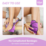 1 x RAW Customer Returns Hilph cooling pads ankle, cooling bandage ankle ankle bandage with cooling gel cold therapy ankle rheumatism chemotherapy ankle pain ankle bandage ankle bandage - purple - RRP €19.06