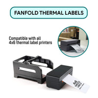 1 x RAW Customer Returns Oplect Thermal Printer Labels 100 x 150mm - Permanent Adhesive, for Shipping and Labeling Pack of 500  - RRP €16.49