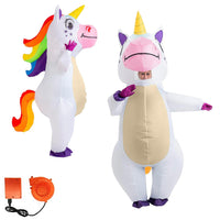 1 x RAW Customer Returns AirSuit Inflatable fairing XXL unicorn Unusual inflatable costume Premium Quality Adult size Polyester Comfortable to wear Includes inflation system OriginalCup  - RRP €50.41