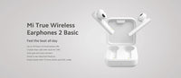 2 x RAW Customer Returns Xiaomi Mi True Wireless Earphones2Basic Wireless In-Ear Headphones In-Ear Detection, 5 hrs. Playback, Type-C Charging Station, Single-Ear Mode, Touch Control, Storage Box with Charging Function White - RRP €66.86