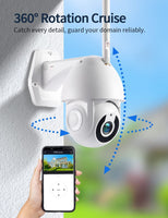 1 x RAW Customer Returns Outdoor Wireless IP66 1080p Security Camera with Night Vision, Motion Detection and 720p 1080p Video Recording - RRP €24.0