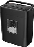 1 x RAW Customer Returns Bonsaii Paper Shredder Cross Cut 6 Sheets, Paper Shredder P4 Shreds Credit Cards Clips for Home Small Office, Shredder with Portable Handle 16L Wastepaper Basket C261-D  - RRP €40.33