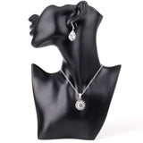 1 x RAW Customer Returns SOUJOY Jewelry Display Stand, Mannequin Earring Stand, Black Resin Pendant Boutique Bra Organizer for Show Jewelry Necklace Earrings Rings - RRP €16.56