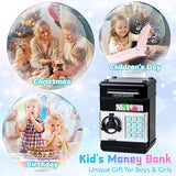 1 x RAW Customer Returns Highttoy Money Box for Children 3-12 Years, Electronic Money Box Piggy Bank for Children Safe Money Boxes with Code ATM Saving Bank Toy for Boys Girls Gift Black - RRP €26.78