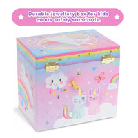 1 x RAW Customer Returns Jewelkeeper - Musical Jewelry Box with 2 Pull-Out Drawers, Cotton Candy Unicorn Design - The Beautiful Dreamer Melody - RRP €29.75