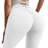 1 x RAW Customer Returns Memoryee Women s Anti-Cellulite Sports Leggins Push up Booty Pants Leggings High Waist Fitness Elastic Plus Size Yoga Leggings Style1-White L - RRP €24.0