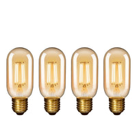 1 x RAW Customer Returns ENUOTEK Vintage T45 4.5W LED Edison Filament Light Bulb Lamps E27 Filament Lamp Filament Light Center, Pack of 4 COB LED Filament and Retro Glass Lampshade, Warm White 2500K, Pack of 4 - RRP €15.68