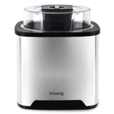 1 x RAW Customer Returns H.Koenig SRB80 ice cream maker, capacity 2 l, 12 W, stainless steel, 30 to 40 min preparation, 30 rpm, automatic switch-off, transparent lid, removable container, silver - RRP €67.51