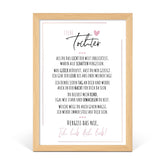 1 x Brand New Definition Poetry Art Print Poster Christmas gifts daughter gifts Wall pictures living room Christmas gift daughter birthday Wall decoration decoration living room DINA A4 with wooden frame - RRP €19.99