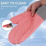 1 x Brand New ALXBSONE Oven Gloves Pot Holders Set of 2 Anti-Slip Heat Resistant Silicone Baking Gloves Red  - RRP €20.4