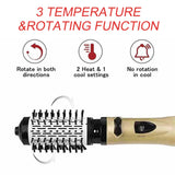 1 x RAW Customer Returns Rotating Hair Dryer Brush, 3 in 1 Air Shaper, 2 temperature styling brush, Hair Dryer Comb for drying, shaping, smoothing and volumizing - RRP €32.45