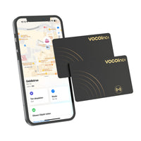 1 x RAW Customer Returns VOCOlinc Wallet Tracker Card 2 Pack, Slim 1.6mm Smart Air Tag Wallet Locator Compatible with Apple Finder iOS Only, NOT for Android , Item Finder for Passports, Luggage, Suitcase, Black - RRP €59.0