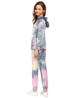 1 x RAW Customer Returns Arshiner Girls Tracksuits Long Sleeve Children s Hoodie with Jogging Bottoms Set Batik Lightweight Clothing Sports Suit for Girls 9-10 Years - RRP €26.21