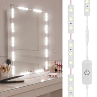 2 x RAW Customer Returns Viugreum Dimmable LED Mirror Lights, 60 Make Up Lights, 1200LM Cool White 6000K Anti-Humidity Treatment Dressing Room Light Kit with Dimmer - RRP €40.32