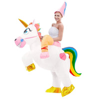 1 x RAW Customer Returns AirSuit Inflatable Magical Unicorn Costume Fun Inflatable Costume Adult Size Comfortable Polyester Resistant Inflation system included OriginalCup  - RRP €42.99