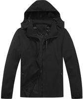 1 x RAW Customer Returns SwissWell personal injury lawsuit for men softshell jacket men s waterproof functional jacket breathable sports jacket with removable hood - RRP €50.41