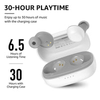 1 x RAW Customer Returns TOZO A1 Mini Bluetooth Headphones 5.3 Wireless Bluetooth Headphones, Lightweight Wireless Headphones Built-in Microphone, IPX5 Waterproof, Premium Sound In Ear Earbuds for Small Ears - White - RRP €22.81