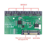 1 x RAW Customer Returns chenyang SATA 3.0 Splitter Ports Adapter, SATA 1 to 5 SATA 3.0 HUB Converter Adapter PM Multiplier Port Selector JMB575 - RRP €27.22