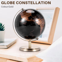 1 x RAW Customer Returns HADIIH World Globe Picture Maps Globe for Home Table Desk Ornaments Gift Office House Decoration Accessories Gold  - RRP €18.95