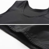 1 x RAW Customer Returns XUJI Chest Binder for Transgender FTM Trans Cosplay Half Compression Binder B, 4XL  - RRP €32.26