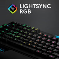 1 x RAW Customer Returns Logitech G910 Orion Spectrum mechanical gaming keyboard, tactile Romer-G switches, RGB lighting, 9 programmable G-keys, anti-ghosting, ARX second screen feature, US QWERTY layout - black - RRP €136.08