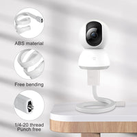 1 x Brand New Yaasier Baby Monitor Holder, Baby Camera Holder Universal Video Baby Monitor Holder with 1 4-20 Threaded Screw Head, Compatible with Most Baby Monitors for Crib Railings White  - RRP €9.02