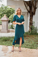 1 x Brand New GRACE KARIN Women s Cocktail Dress Elegant for Wedding Solid Color Wedding Guest Bridesmaid Dresses Peacock Green L - RRP €19.69