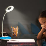 9 x RAW Customer Returns Children s desk lamp, hihigou dimmable eye protection reading lamp 3.2W, touch control color changing and 3 brightness levels, USB charging port, 360 degree flexible table lamp light - RRP €199.62