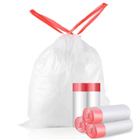 4 x Brand New 120 Pack Trash Bags with Drawstring for Bathroom, Kitchen, Bedroom, Office - RRP €76.8