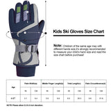 1 x RAW Customer Returns 7-Mi Skiing Snow Gloves for Children Waterproof Windproof Thick Warm Winter Ski Gloves Navy Blue - RRP €16.99