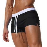 1 x RAW Customer Returns Domee Men s Swim Trunks Swimming Shorts Boxer Pocket Zipper Summer Black M - RRP €21.17