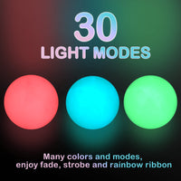 1 x RAW Customer Returns Juggling balls LED set of 3 - cool glowing juggling set for beginners and professionals Perfect juggling balls for an effective show for children and adults Rainbow colors and strobe effect - RRP €35.28