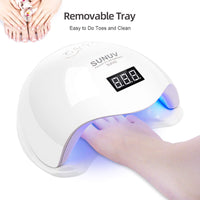 1 x RAW Customer Returns SUNUV LED UV Nail Lamp, 36W Smart 2.0 for Gel Nail Polish with Timer, Sensor and LCD Screen in Home Beauty Salon SUN5, Gift for Women Valentine s Day Gift for Couples and Spouses - RRP €35.99