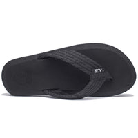 1 x RAW Customer Returns NewDenBer Flip Flops Men s Lightweight Toe Separator Beach Pool Sandals 43 EU, Black  - RRP €23.99