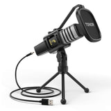 1 x RAW Customer Returns TONOR Cardioid USB Microphone for PC Computers, Microphone with Tripod Stand, Pop Filter, Gaming Support, Streaming, Podcasts, Youtube, Voiceover, Skype, Twitch, Discord, Model TC30 - RRP €34.26